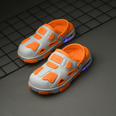 Birde Boys & Girls Sling Back Clogs(Grey , 2-2.5 Years)