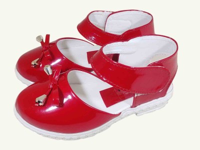 New latest Girls Velcro Strappy Sandals(Red , 9 - 10 Years)