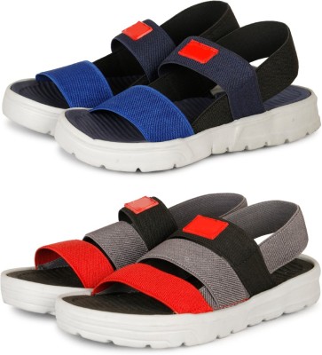 ARCHID Boys Velcro Sports Sandals(Black , 5-6 years)