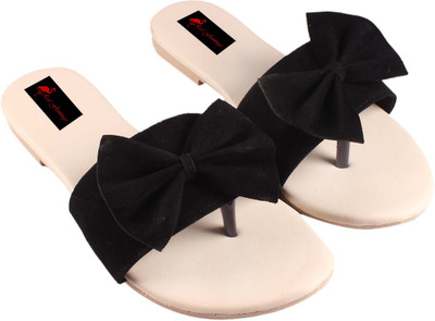 Purple Flamingo Girls Slip-on Flats(Black , 15-30)