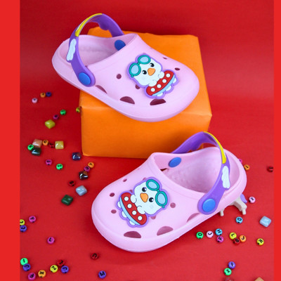 Neska Moda Boys & Girls Sling Back Clogs(Pink , 2.5-3 Years)
