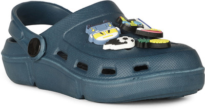 Bubblegummers Boys Sling Back Clogs(Blue , 7 - 8 Years)
