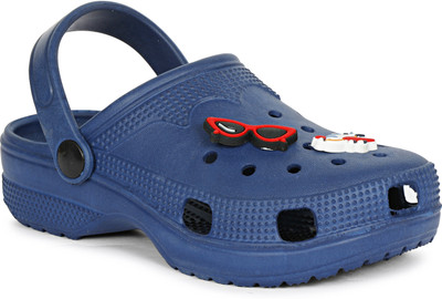 MOZAFIA Boys Sling Back Clogs(Dark Blue , 8 to 8.5 year)