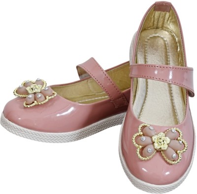 Ideal COLLECTION Disney Princess Girls Velcro Flats(Pink , 4.5 Years)