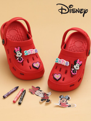 Disney By Yellow Bee Minnie Girls Sling Back Clogs(Red , 5.5-6Years)