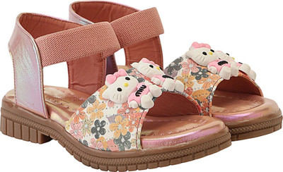 Freeplay Girls Slip-on Flats(Brown , 8.5-9 Years)