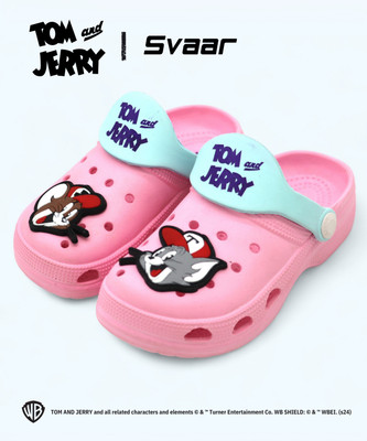 Svaar Tom & Jerry Boys & Girls Sling Back Clogs(Pink , 2 - 2.5 Years)