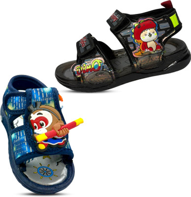 Hyfex Ninja Hattori Boys & Girls Velcro Sports Sandals(Blue , 2 to 2.5 Years)