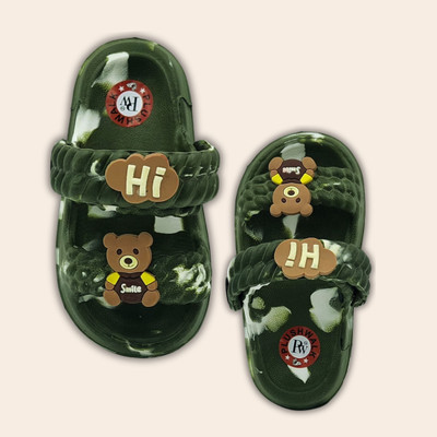 plushwalk Kung Fu Panda Boys & Girls Slip-on Clogs(Dark Green , 6 to 9 Months)