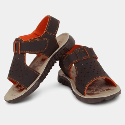 Tollymart Boys Velcro Sports Sandals(Brown , 1_1.5 Y)