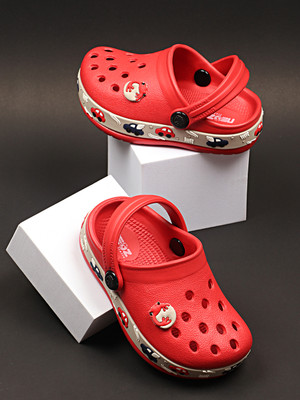 Neoz Boys Sling Back Clogs(Red , 7.5-8 Years)