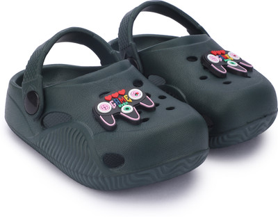 GLJ CLASSMATE Boys & Girls Sling Back Clogs(Cream , 8-9 Years)