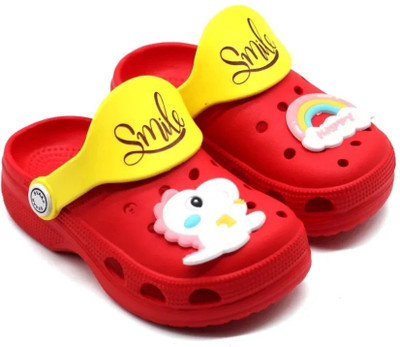 Svaar Boys Sling Back Clogs(Red , 9 - 10 Years)