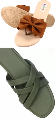 MARYAM Girls Slip-on Flats(Brown , above 16 years)