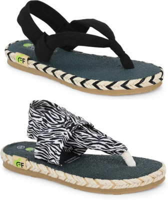 Fresh1947Feet Girls Slip-on Flats(Black ,)