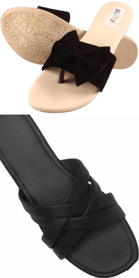 MARYAM Girls Slip-on Flats(Black , above 16 years)