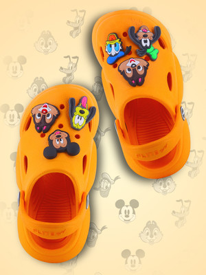 FLITE Mickey Boys & Girls Sling Back Clogs(Orange , 16 Years & Above)