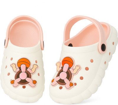 FASMANIA Boys & Girls Slip-on Clogs(White , 4.5-5 YEAR)