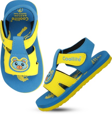 COOLLITE Boys Velcro Sports Sandals(Blue)