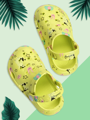 Yellow Bee Boys Slip-on Clogs(Yellow , 6.5-7 Years)