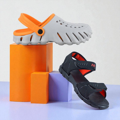 SCLERE Boys Velcro Sports Sandals(Multicolor , 4 - 5 Years)