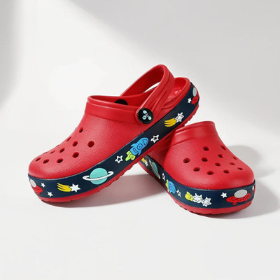 Toothless Girls Slip-on Clogs(Red , 5-6 Yrs)