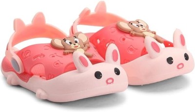 KICKFREE Mickey Boys & Girls Slip-on Clogs(Pink ,)