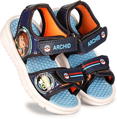 ARCHID Ben 10 Boys Velcro Sports Sandals(Blue , 1-1.5)