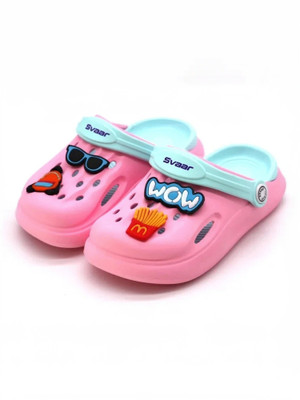 Svaar Boys & Girls Sling Back Clogs(Pink , 5 - 6 Years)