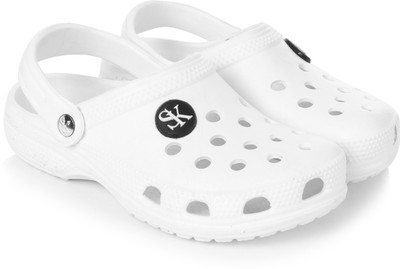 SK SKEMMARS Boys Sling Back Clogs(White , 4.5 - 5 Years)