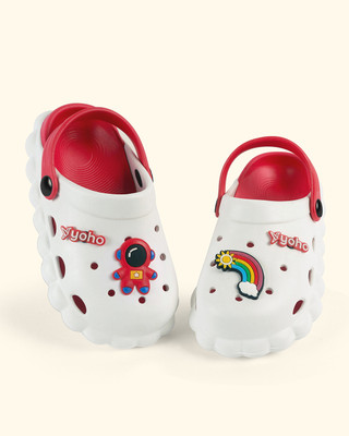 Yoho Boys & Girls Slip-on Clogs(White , 3.5-4 Years)