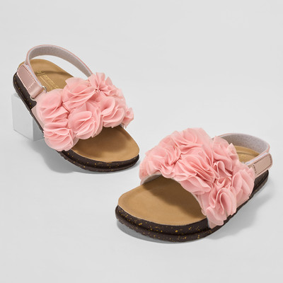 Pantaloons Junior Girls Strap Strappy Sandals(Pink ,)