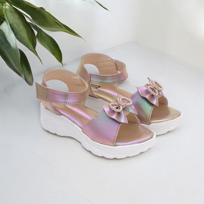 Edee Girls Velcro Flats(Multicolor , 3.5 TO 4 Years)