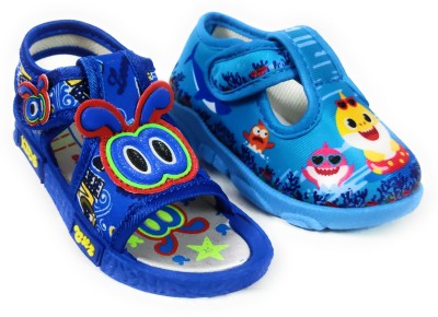 Coolz Boys & Girls Velcro Strappy Sandals(Blue , 15-18 Months)