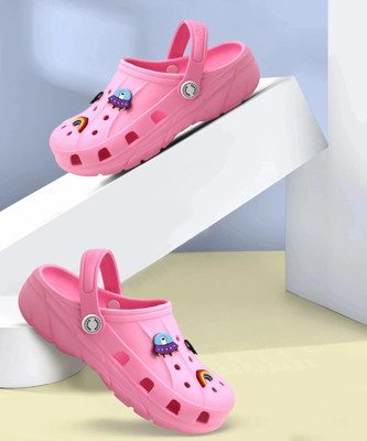 RED TAPE Boys Sling Back Clogs(Pink , 11 - 12 Years)