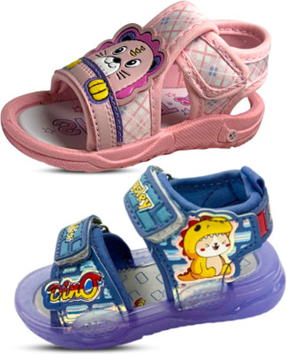 Hyfex Ninja Hattori Boys & Girls Velcro Sports Sandals(Blue , 2.5 to 3 Years)