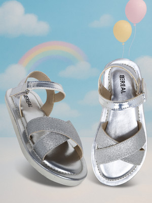 BEReal Boys & Girls Slip-on Flats(Silver , 3.5-4 Years)