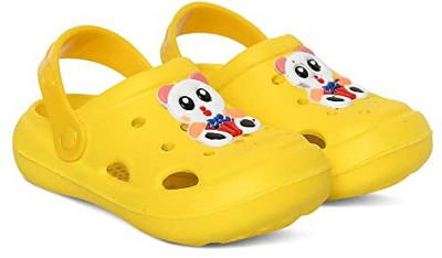 Firstcliq Boys Sling Back Clogs(Yellow , 2 - 3 Years)
