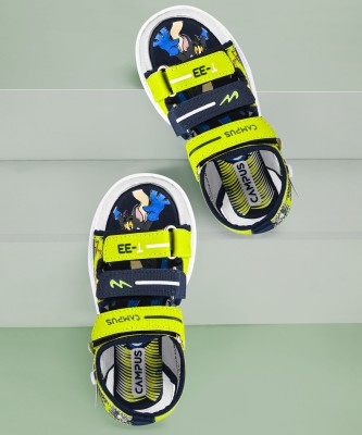 CAMPUS Boys & Girls Velcro Sports Sandals(Green , 6 - 7 Years)