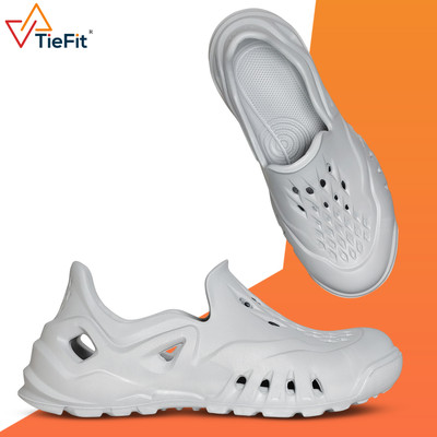 TieFit Boys Slip-on Clogs(Grey , 9-10)