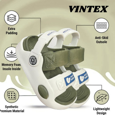 Vintex Boys & Girls Strap Flats(Multicolor , 5 TO 6)