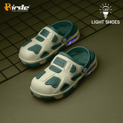Birde Boys & Girls Sling Back Clogs(Dark Green , 7.5-8 Years UK)