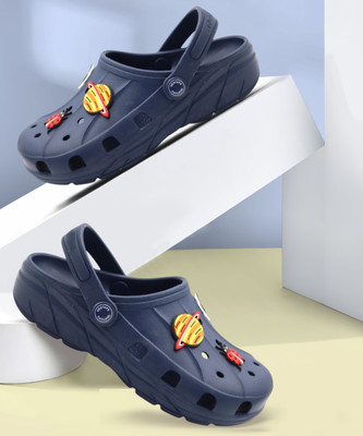 RED TAPE Boys Sling Back Clogs(Dark Blue , 6 - 7 year)