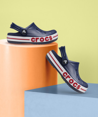 CROCS Boys & Girls Sling Back Clogs(Dark Blue , 2.5 year)