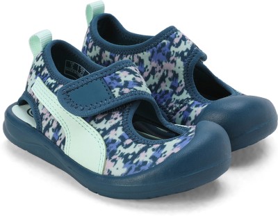 PUMA Boys & Girls Velcro Sports Sandals(Blue)