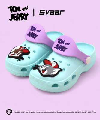 Svaar Tom & Jerry Boys & Girls Sling Back Clogs(Blue , 6 - 7 Years)