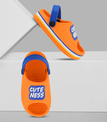 Billion Boys Sling Back Clogs(Orange , 2.5-3 Years)