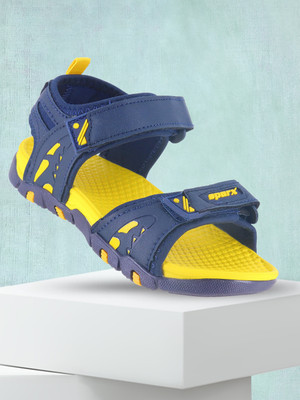 Sparx Boys Velcro Sports Sandals(Yellow , 7-8 Years)