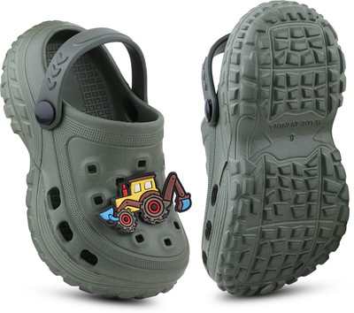 Fuel Boys & Girls Slip-on Clogs(Green , 4-4.5 Years)