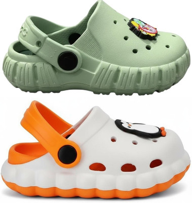 FEETPER Boys & Girls Slip-on Sports Sandals(Green , 3-4 Years)